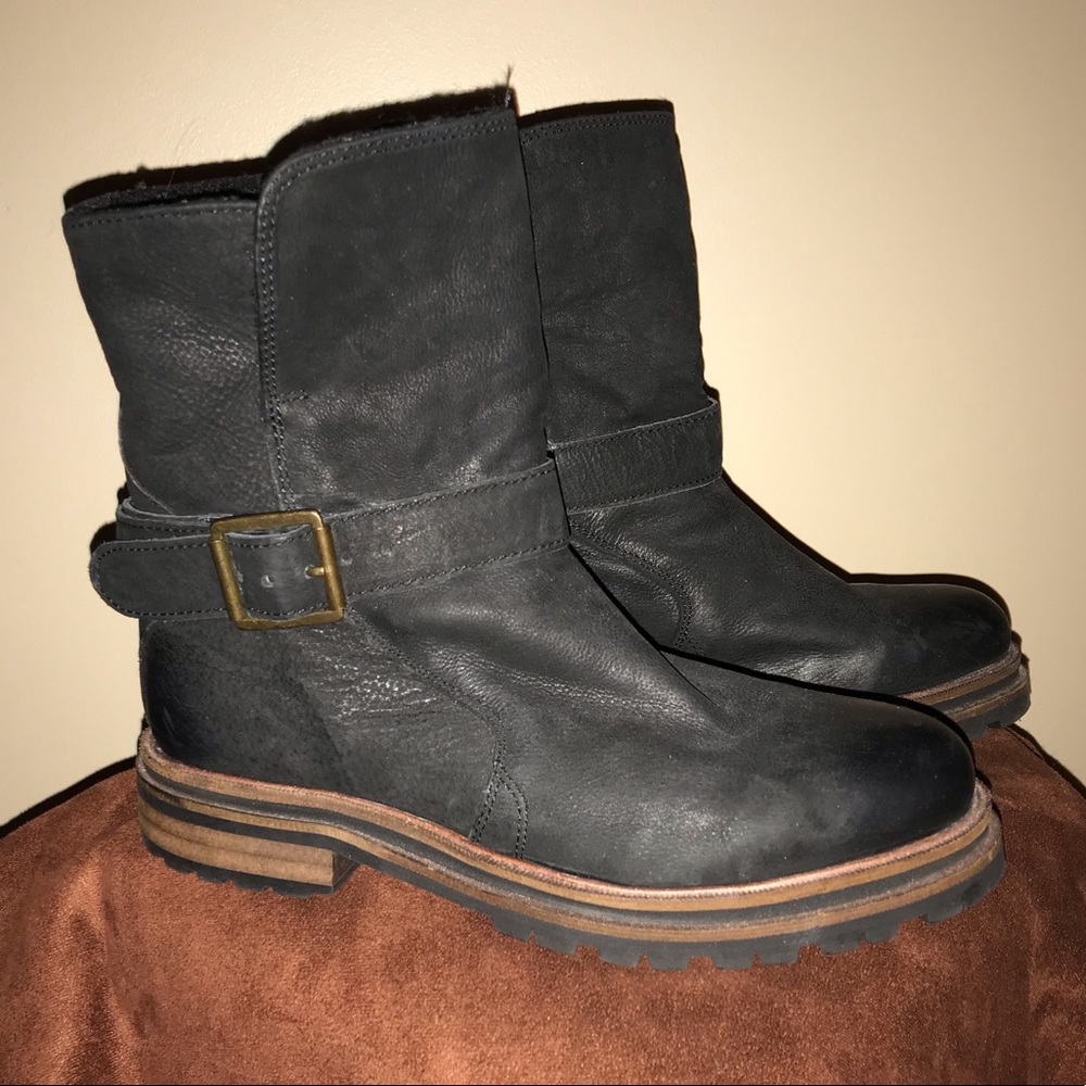 Hudson Tatham Calf, woman’s Biker Boot Sz.6